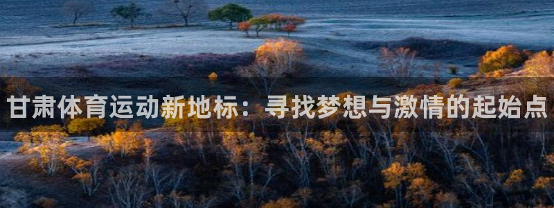 MK体育官网下载平台是正规平台吗安全吗：甘肃体育运动新地标：