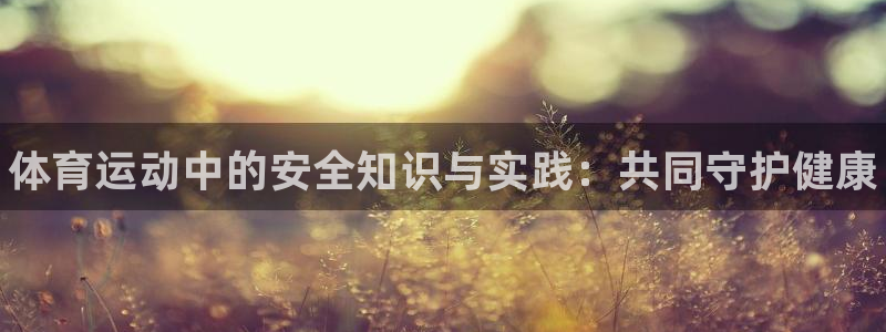 MK体育官方正版app集团官网网址：体育运动中的安全