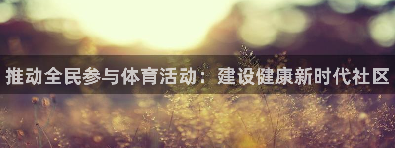 MK体育官网下载平台假的吗是真的吗：推动全民参与体育活动：建