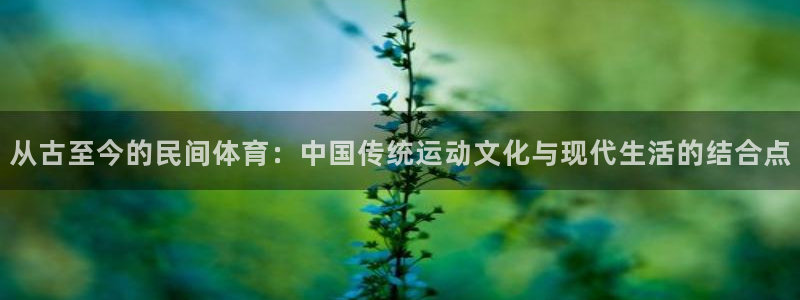 MK体育真坑：从古至今的民间体育：中
